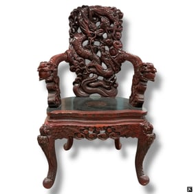 Japanese Dragon Throne Chair