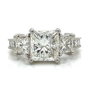 Platinum GIA Certified 3.00 Ct. Diamond Ring
