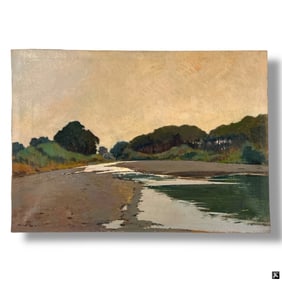 Landscape Oil Painting Signed Volpe