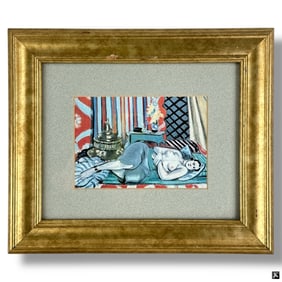Matisse Offset Lithograph "Odalisque on a Couch"