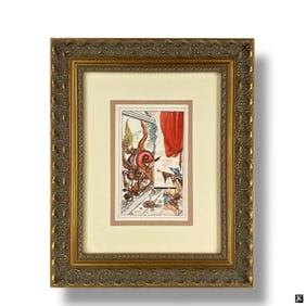 Dali Offset Lithograph "Dragon". Signed in plate.