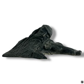Vintage Judaica Bronze Sculpture "The Fiddler"