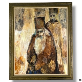 Meredith Miller Oil on Canvas "Rabbis"