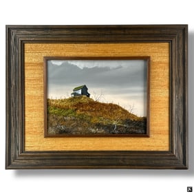 Gary Ampel Oil on Board "Barn on a Hill"