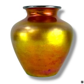 Carder Steuben Aurene Gold Glass Vase #2683