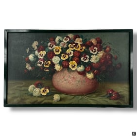Juan Gil Garcia Oil/Canvas Floral Still Life 1929