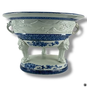 Chinese Imperial Style Blue & White Jardiniere