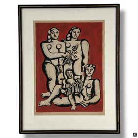 Fernand Leger, Serigraph The Accordionist's Family