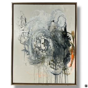 Contemporary Oil on Canvas "Abstract Composition"