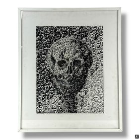Yuri Fujiwara Ink Drawing "Skull"