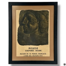 Picasso Lithographic Poster "Sculptures Dessins"