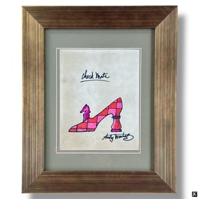 after: Andy Warhol Colored Drawing "Check Mate".