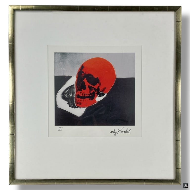 after: Andy Warhol Offset Print "Red Skull" (1 of 5)