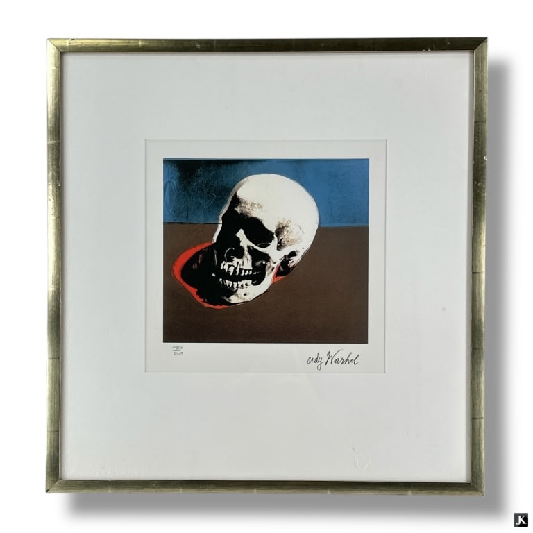 after: Andy Warhol Offset Print "White Skull" (1 of 5)