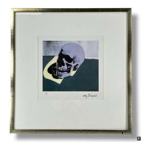 after: Andy Warhol Offset Print "Purple Skull"
