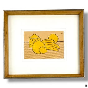 After Roy Lichtenstein Drawing "Yellow Still Life"