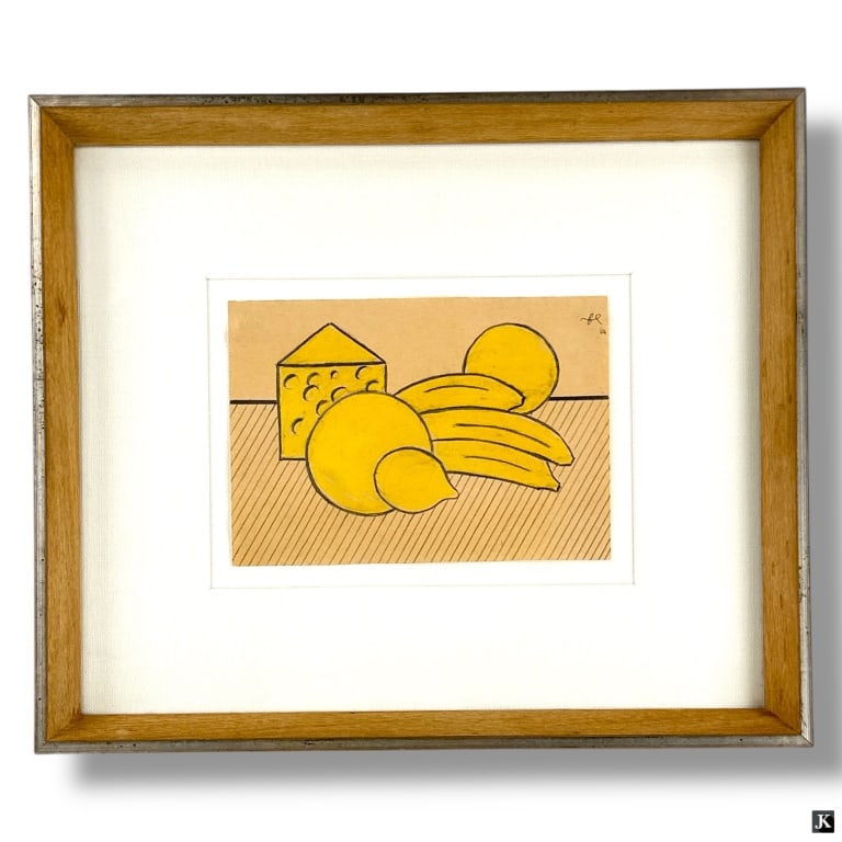 After Roy Lichtenstein Drawing "Yellow Still Life" (1 of 5)