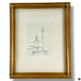 Alberto Giacometti Etching "Dans l'Atelier"