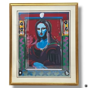 Peter Max "Mona Lisa" Mixed Media