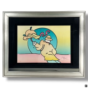 Peter Max "Umbrella Man" Lithograph