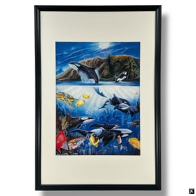 David Zion Serio-Lithograph "Play Time" COA