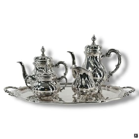 (5) Five 925 Sterling Silver Tea Set