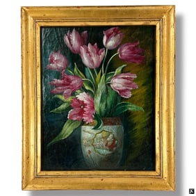 Antique Still Life On Canvas