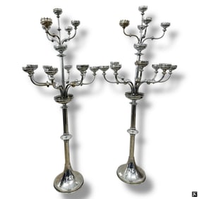 LARGE pair Middle Eastern Candelabra