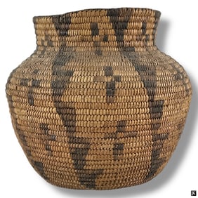 Antique Handmade Apache Olla Basket