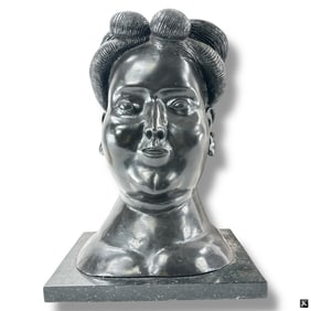 After Fernando Botero Bronze "Head of a Woman"