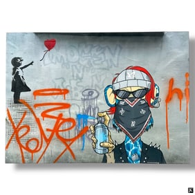 Tadas Zaicikas Mixed Media Bored APE_Graffiti...