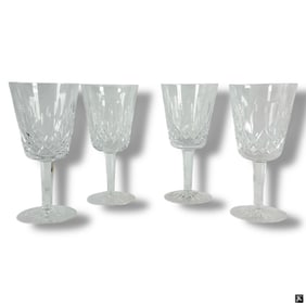 (4) Four Waterford Crystal Glasses 7 inches High