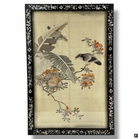 Framed Chinese Silk Embroidery