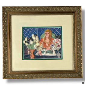 after: Matisse Color Print "Annelies, White Tulips