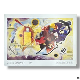 Kandinsky Poster "Jaune, Rouge, Bleu, 1925"