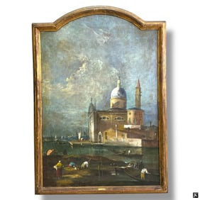 Follower of Canaletto Oil on Canvas "Venice"