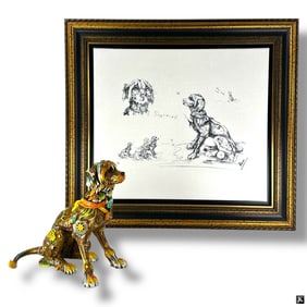 Nano Lopez Enameled Bronze & Giclee "Eighteen"