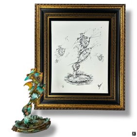 Nano Lopez Bronze & Giclee Henry, Stella & Twins