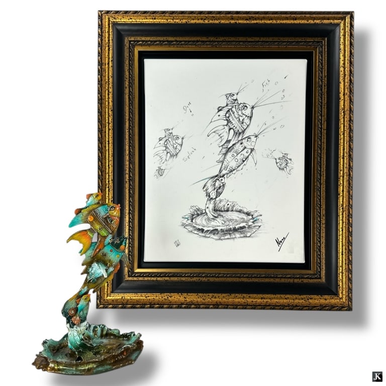 Nano Lopez Bronze & Giclee Henry, Stella & Twins (1 of 11)