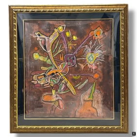 Roberto Matta Carborundum Etching "New-View"