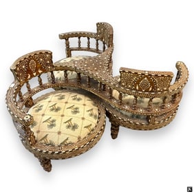 Vintage Moroccan Cocktail Seating Arrangement