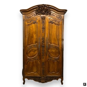 Very large 18th C French Carved Armoire