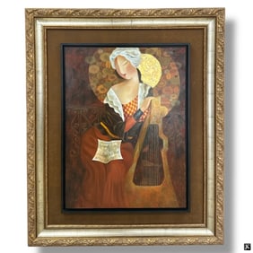 Arbe Berberyan Print on Canvas "Music Becomes Her"
