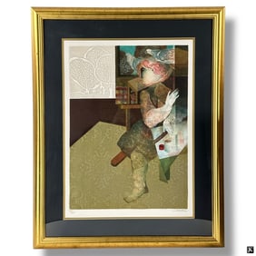 Alvar Sunol Lithograph, Le Peinture et Sa Realiste