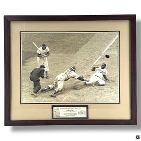 Photographic Print "Jackie Robinson Stealing Home"