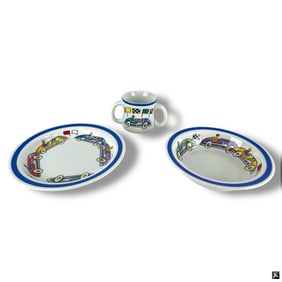 Tiffany & Co. 3 Pc Porcelain Youth Set in Box