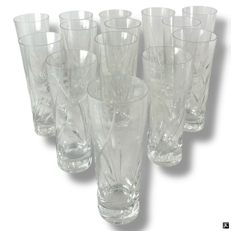 14 Rosenthal Crystal "Estelle" Longdrink Glasses (1 of 3)