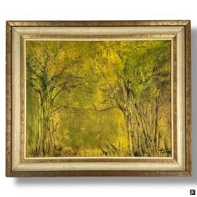 Mid-Century Impasto Oil on Canvas