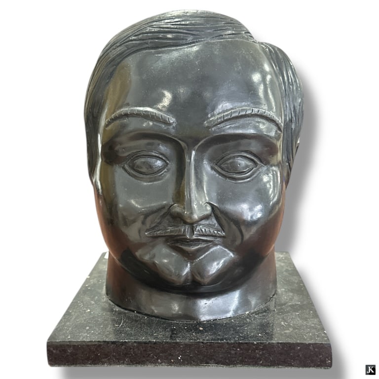 After F Botero Bronze "Head of a Man" (1 of 4)