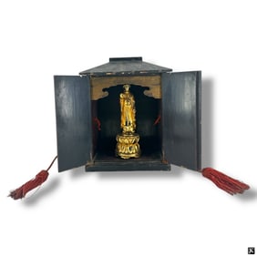 Vintage Japanese Kannon Buddha Shrine